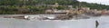 Willamette Falls Paper Mills in Oregon Panorama