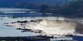 Willamette Falls waterfall on the Willamette River, Oregon Royalty Free Stock Photo