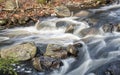 willard brook in motion on a winters day Royalty Free Stock Photo