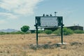 Welcome to Willcox Arizona sign, a small desert community town