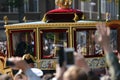 Willem-Alexander in Golden carriage on Prinsjesdag