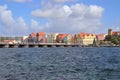 Willemstad, Curacao - 12/17/17: Colorful downtown Willemstad, Curacao, in the Netherland Antilles Royalty Free Stock Photo