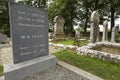 William Butler Yeats grave in Drumcliff, County Sligo, Ireland. Royalty Free Stock Photo