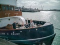 William C Daldy historic steam engine tugboat operating on Waitemata Harbour