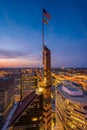 The William Donald Schaefer Building at sunset, in Baltimore, Maryland Royalty Free Stock Photo