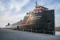 William G Mather ship docked in Cleveland, Ohio