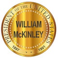 William McKinley Gold Metal Stamp