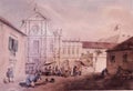 1850 William Prinsep Watercolour Painting Drawing Sketch Portuguese Macao St. Dominic`s Church Vintage Treasure Macau Antique