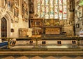 William Shakespeare`s and family graves, Holy Trinity Church, Stratford upon Avon, England.