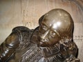 William Shakespeare statue in Southwark Cathedral