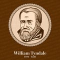 William Tyndale 1494-1536 was an English scholar who became a leading figure in the Protestant Reformation Royalty Free Stock Photo