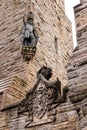 William Wallace statue and coat of arms at The National Wallace