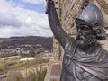 William Wallace statue stands proudly in Stirling Royalty Free Stock Photo