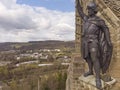 William Wallace statue stands proudly in Stirling Royalty Free Stock Photo