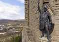 William Wallace statue stands proudly in Stirling Royalty Free Stock Photo