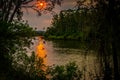 Williams River Bushfire Sunset