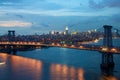 Williamsburg Bridge in New York Royalty Free Stock Photo