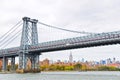 Williamsburg Bridge in New York City Royalty Free Stock Photo