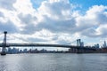 The Williamsburg Bridge over the East River in New York City Royalty Free Stock Photo