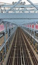 Williamsburg Bridge Subway Tracks Royalty Free Stock Photo