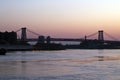 Williamsburg bridge at sunrise Royalty Free Stock Photo