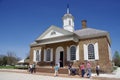 The Colonial Williamsburg Courthouse, 1771. Williamsburg, VA, USA. April 12, 2015.