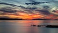 Willingdon Beach sunset in Powell River BC