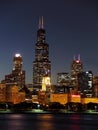 Willis Tower at Night Royalty Free Stock Photo