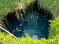 Devils Den snorkeling and scuba diving privately owned spring in Williston, Florida Royalty Free Stock Photo
