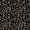 Willow black seamless pattern. Hand drawn watercolor illustration