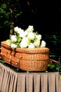 A willow casket - contemporary style Royalty Free Stock Photo