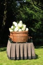 A willow casket - contemporary style Royalty Free Stock Photo