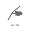 Willow icon. Trendy Willow logo concept on white background from