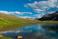 Willow lake near Mount Sneffels reflects the low atmosphere Royalty Free Stock Photo