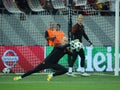 Willy Caballero and Joe Hart Royalty Free Stock Photo