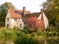 willy lott's cottage flatford mill outside cottage nature landsc Royalty Free Stock Photo