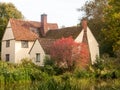 willy lott's cottage flatford mill outside cottage nature landsc Royalty Free Stock Photo