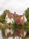 Willy lotts cottage in flatford mill during the autumn no people Royalty Free Stock Photo