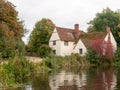 Willy lotts cottage in flatford mill during the autumn no people Royalty Free Stock Photo
