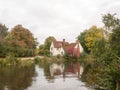 Willy lotts cottage in flatford mill during the autumn no people Royalty Free Stock Photo