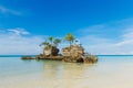 Willy`s rock with the statue of the virgin Mary, Boracay island,