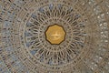 Wilmette, Illinois, U.S - October 13, 2018 - The close up view of the top of the dome of Baha`i House of Worship