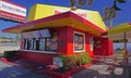 Original location of the first Wienerschnitzel hot dog restaurant in greater Los Angeles. Wilmington, California