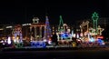 Wilmington, Delaware, U.S. - December 11, 2020 - A display of Christmas lights at Winter in Wilmington Drive through holiday light