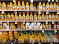 Wilmington, Delaware, U.S - May 30, 2023 - Varieties of orange juice on the shelves
