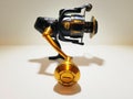 Wilmington, Delaware, U.S.A - November 25, 2019 - Penn Slammer III 5500 fishing reel on a white isolated background