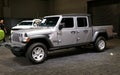 Wilmington, Delaware, U.S - October 6, 2019 - The silver color of 2020 Jeep Gladiator 4X4 truck