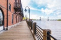 Wilmington, North Carolina Riverwalk Royalty Free Stock Photo