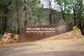 Wilpena Welcome Sign in Flinders Ranges