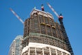 Wilshire Grand Tower construction in Los Angeles